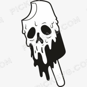 Skull ice cream tattoo