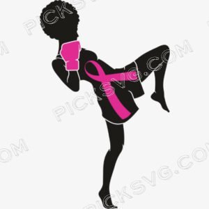 Strong Afro Woman SVG Cancer Survivor