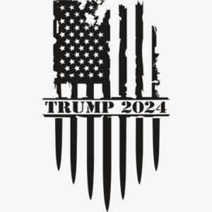 Trump 2024 Us Flag Svg