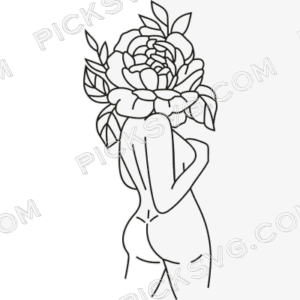 Woman body Floral woman