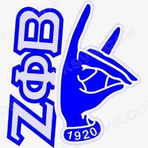 Zeta Phi Beta Hand Sign Svg