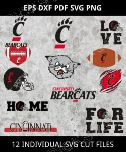 Cincinnati Bearcats Bundle Svg