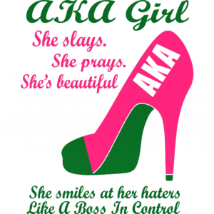 AKA Girl Sandal Svg
