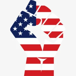 America Flag Hand Svg