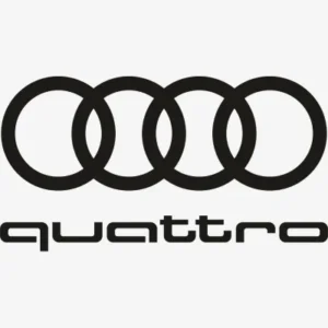 Audi Quattro with Symbol Svg - Motor logos SVG