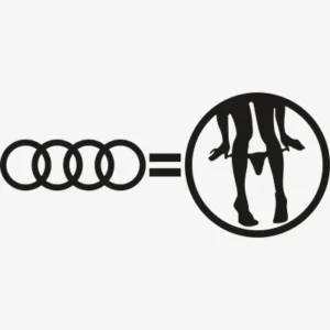 Audi with Panty Svg - Motor logos SVG