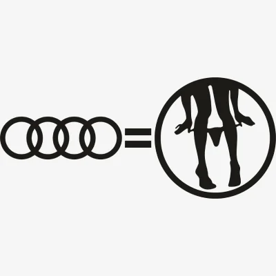Audi with Panty Svg - Motor logos SVG