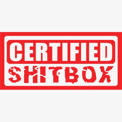 Certified Shitbox Red Svg - Motor logos SVG