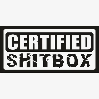 Certified Shitbox Svg - Motor logos SVG