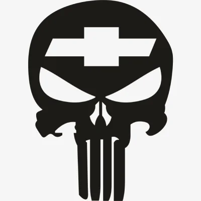 Chevrolet Punisher Skull Svg - Motor logos SVG