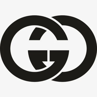 Gucci GG Black Logo Svg - Gucci Logos Svg