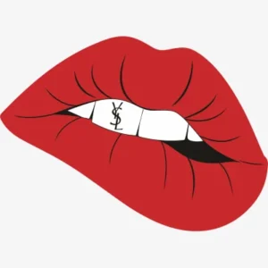 Lips Ysl Svg - Yves Saint Laurent Logo Svg