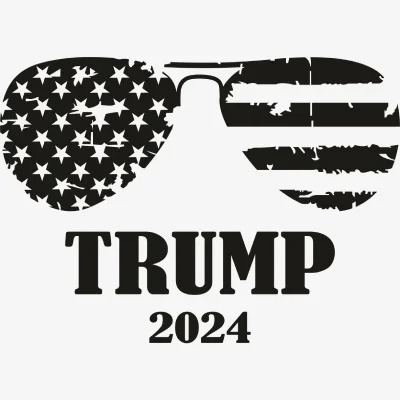 Trump 2024 Sunglasses Svg - Patriotic And Flags