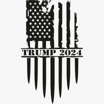Trump 2024 Us Flag Svg - Patriotic And Flags