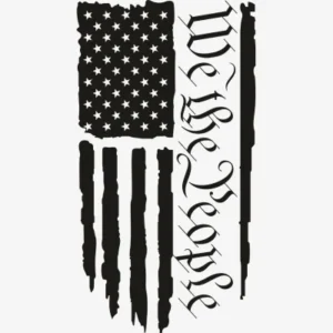 We the People America Flag Black Svg - Patriotic And Flags