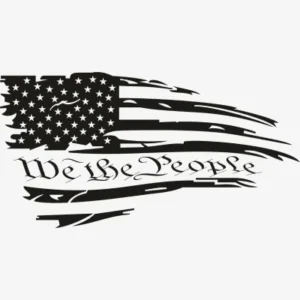 We the People Flag American Logo Svg - Patriotic And Flags