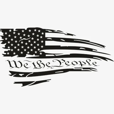We the People Flag American Logo Svg - Patriotic And Flags
