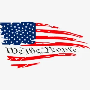 We the People Flag Logo Svg - Patriotic And Flags
