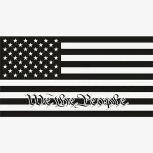 We the People Usa Flag Black Svg - Patriotic And Flags