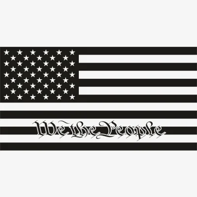 We the People Usa Flag Black Svg - Patriotic And Flags