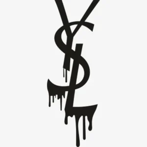 Ysl Drip Svg - Yves Saint Laurent Logo Svg