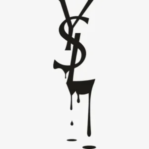 Ysl Water Drip Svg - Yves Saint Laurent Logo Svg