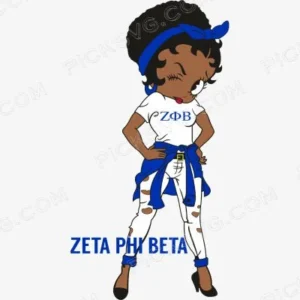 BettyBoop Zeta Phi Beta Svg - Zeta phi beta Svg