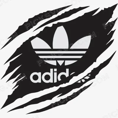 Ripped Adidas logo Svg - Adidas Logos Svg