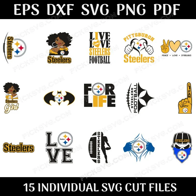 Steelers Logo Bundle Svg - Design Bundle SVG