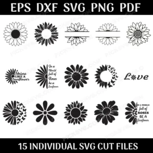 Sunflower Bundle Svg