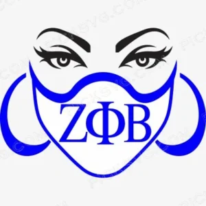 Zeta Phi Beta Mask Svg - Zeta phi beta Svg