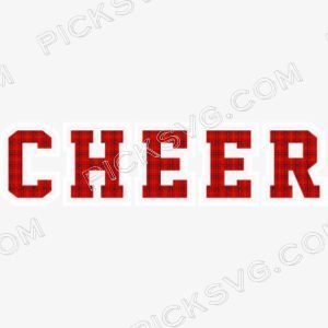 Cheer Buffalo Plaid Logo