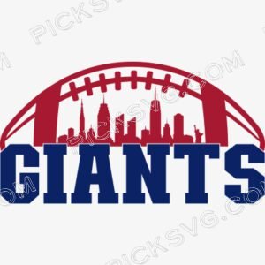 Giants Football City Skyline Svg