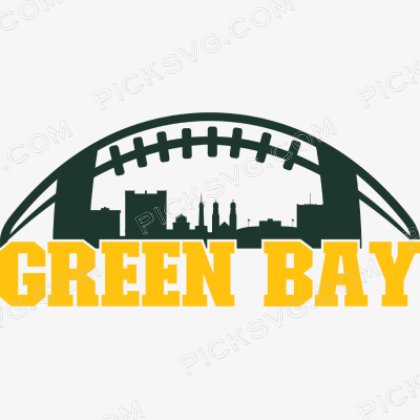 Green Bay Football City Skyline Svg