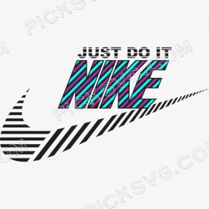 Just Do It Nike Line Style Svg