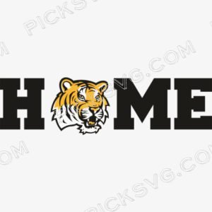 LSU Tigers Home Svg