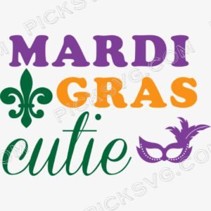 Mardi Gras Cutie Svg