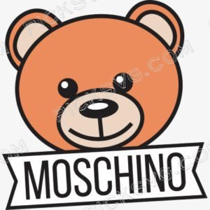 Moschino Bear Head Svg