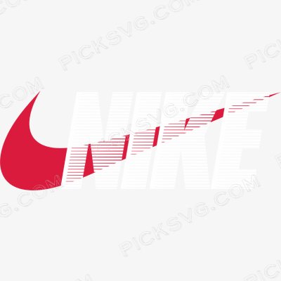 Nike Cutting with Symbol Svg