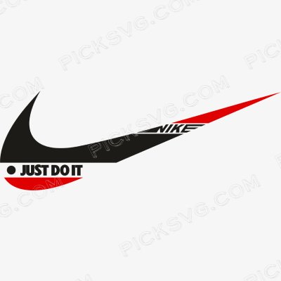 Nike Just Do It Red Svg