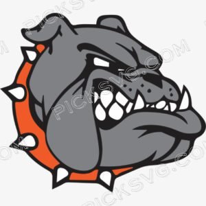 School Mascot Bulldog Svg
