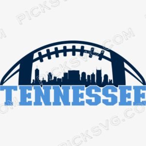 Tennessee Football City Skyline Svg