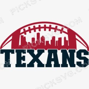 Texans Football City Skyline Svg