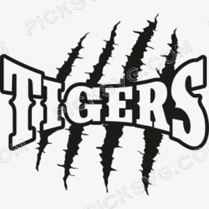 Tigers Black Svg