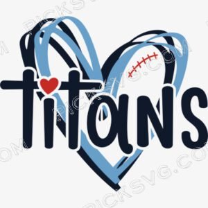 Titans Heart Svg