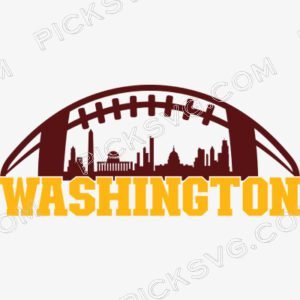 Washington Football City Skyline Svg