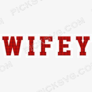 Wifey Buffalo Plaid Logo