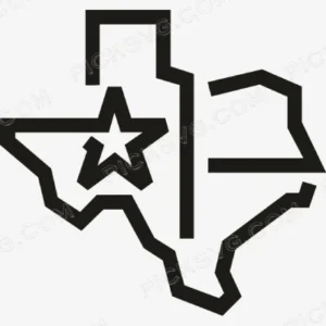 Texas Lone Star State Logo Svg - Patriotic And Flags