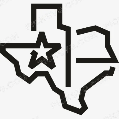 Texas Lone Star State Logo Svg - Patriotic And Flags