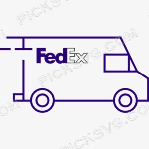 Fedex Mini Truck Svg